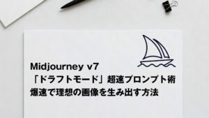 Midjourney v7「ドラフトモード」超速プロンプト術｜爆速で理想の画像を生み出す方法