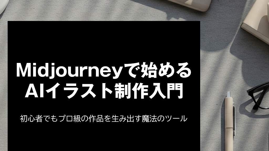Midjourneyで始めるAIイラスト制作入門：初心者でもプロ級の作品を生み出す魔法のツール