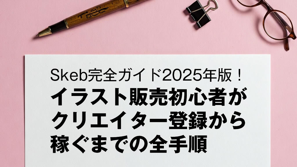 Skeb完全ガイド2025年版！イラスト販売初心者がクリエイター登録から稼ぐまでの全手順